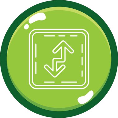 Yol işaretinin vektör illüstrasyonu