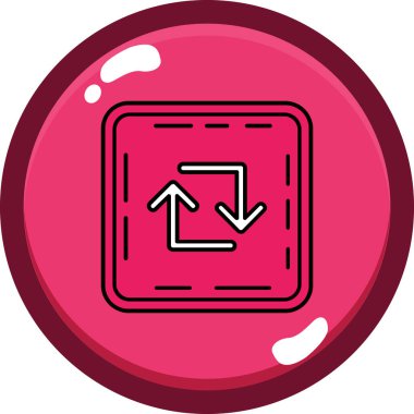 Ok. Web simgesi basit illüstrasyon