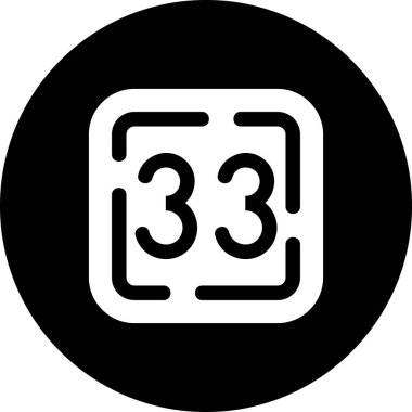 3 d 5 4 kabartma vektör çizimi