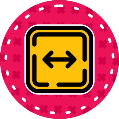 ok simgesi vektör illüstrasyonu