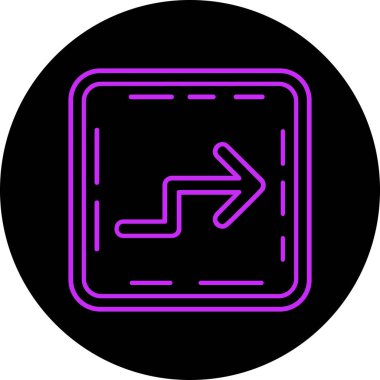 Modern bir simgenin vektör illüstrasyonu