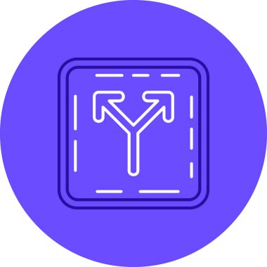 Yol işaretinin vektör illüstrasyonu