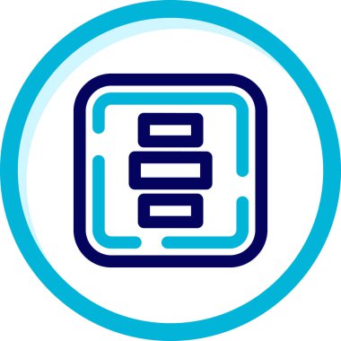 veritabanı. Web simgesi basit illüstrasyon