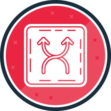 Moda tarzında izole edilmiş yol simgesi