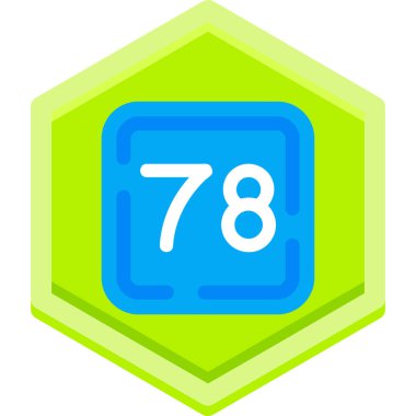 777 işaret simgesi vektörü