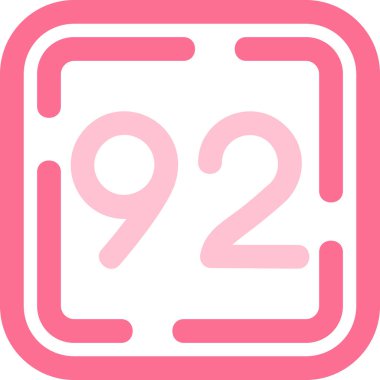 2 numaralı simge vektör illüstrasyonu