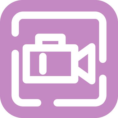 - Kamera. Web simgesi vektör illüstrasyonu