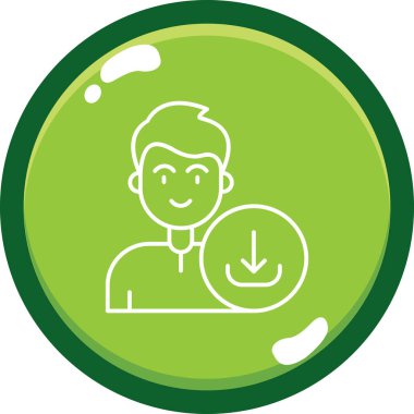 Müşteri hizmeti simgesi, vektör illüstrasyon tasarımı