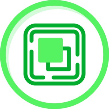 eşsiz konum vektör çizgisi simgesi