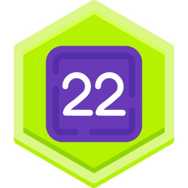 22 - takvim tarihi vektör simgesi.