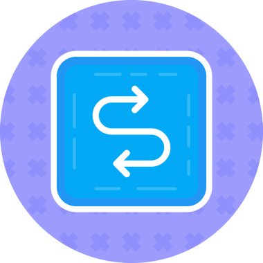 Yön yönü ok simgesi doldurulmuş - özet biçimi