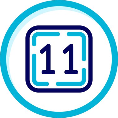 bir numaralı simge işaret sembolü tasarımı