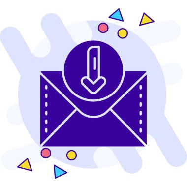 e- posta simgesi, e- posta iletisi, vektör illüstrasyonu, e- posta işareti, vektör illüstrasyonu