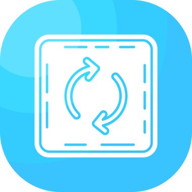 Tek bir sağ ok simgesinin vektör illüstrasyonu