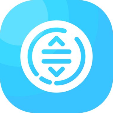 Müziğin mavi simgesinin vektör illüstrasyonu