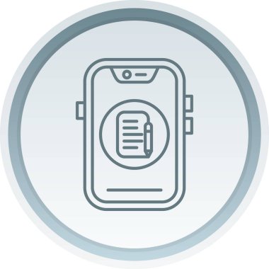 Akıllı telefon simgesinin vektör illüstrasyonu