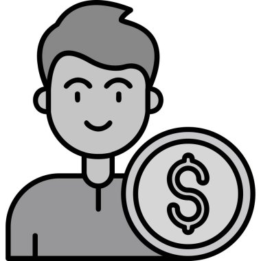 para simgesi vektör illüstrasyonu