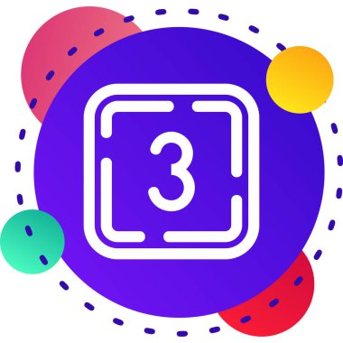 renk çizgisi çalma simgesi beyaz arkaplanda izole edildi. Eğlence ikonu. Rastgele dinamik şekiller. vektör illüstrasyonu