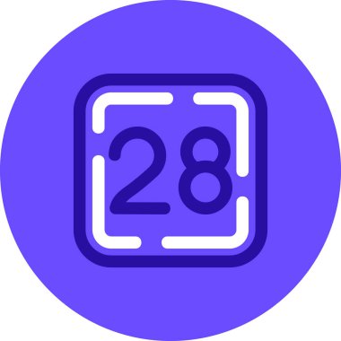 Takvim simgesi, vektör çizimi