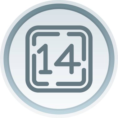 Bir sayı simgesinin vektör illüstrasyonu