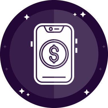 Cep telefonu. Web simgesi basit illüstrasyon