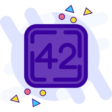 Tek bir simgenin vektör illüstrasyonuName