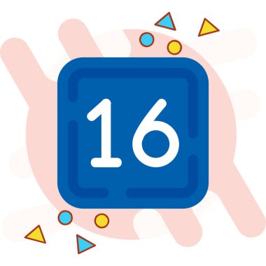 bir takvim simgesi tasarımı ile 1 numara