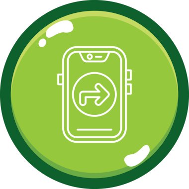 akıllı telefon simgesi vektör illüstrasyonu