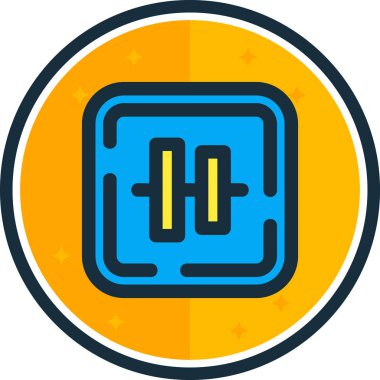 Modern bir simgenin vektör illüstrasyonu