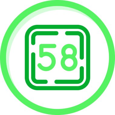 675 derece simge, vektör illüstrasyonu