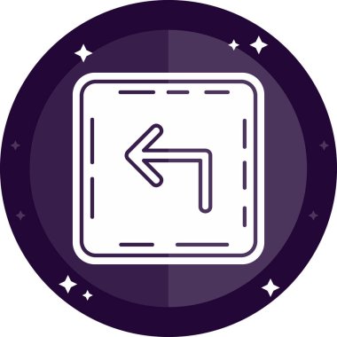 Moda biçimi izole edilmiş arkaplanda yol yolu simgesi