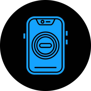 Akıllı telefon. Web simgesi basit illüstrasyon