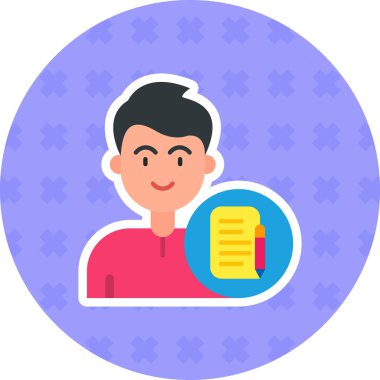 avatar. Web simgesi vektör illüstrasyonu