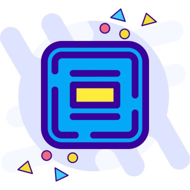 Bir müziğin modern bir simgesinin vektör çizimi