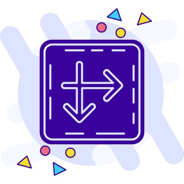 ok simgesi vektör illüstrasyonu