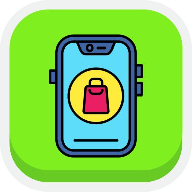 Mobil kutsal kişilerin resmi, vektör çizim