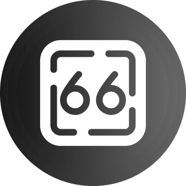 6 6 modern simgenin vektör illüstrasyonu