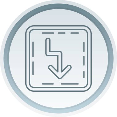 modaya uygun yuvarlak biçimli izole edilmiş arkaplanda simgeyi kapat