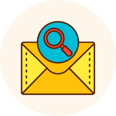 Modern arama simgesinin vektör illüstrasyonu