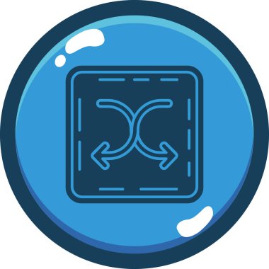 Mavi arkaplanın vektör illüstrasyonu