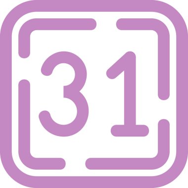 4 numaralı simge vektör çizimi