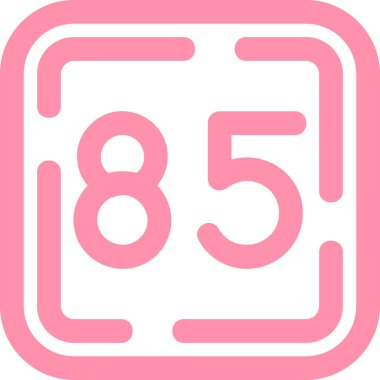 Sekiz numaralı simge vektör illüstrasyonu