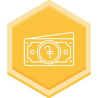 Bozuk para simgesinin vektör illüstrasyonu