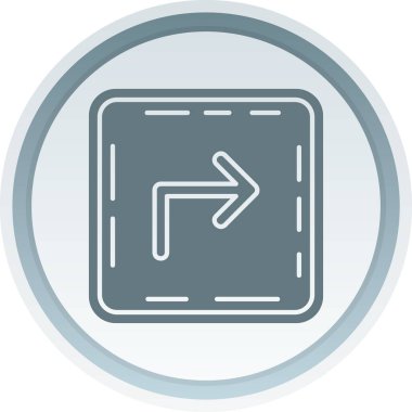 Sağ Ok simgesi, vektör illüstrasyonu