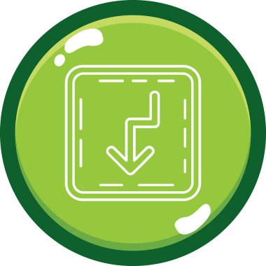 Modern bir simgenin vektör illüstrasyonu