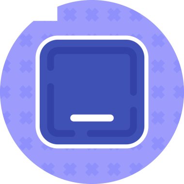 Basit vektör, kutunun illüstrasyon simgesi