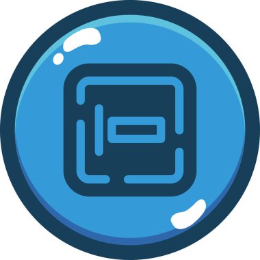 Modern bir simgenin vektör illüstrasyonu