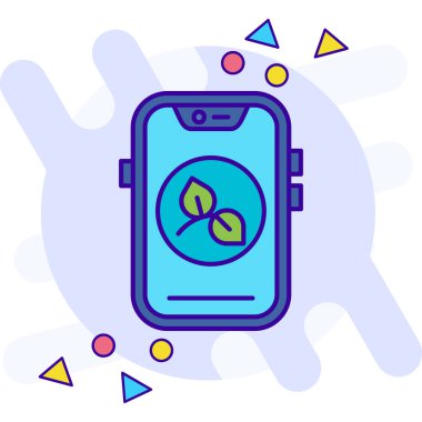 akıllı telefon simgesi vektör illüstrasyonu