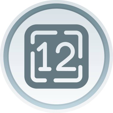 bir numaralı simge işaret sembolü tasarımı