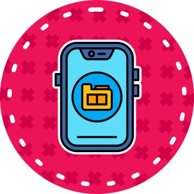 Basit vektör simgesi, takvimin illüstrasyonu